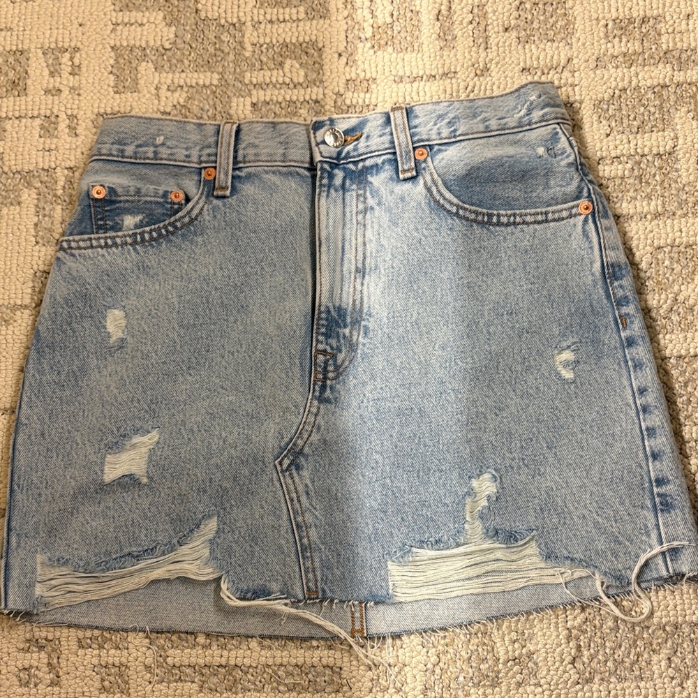 Mango Denim Mini Skirt